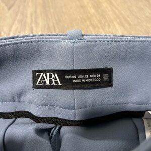 Zara blue pants with belt